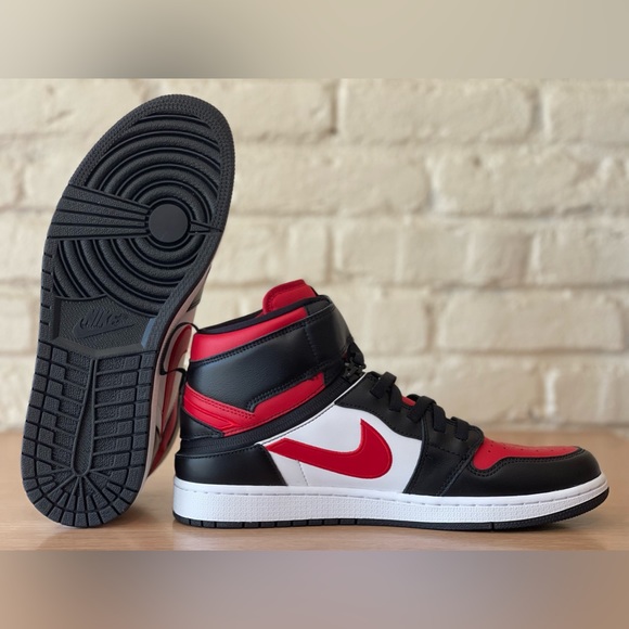 Nike Air Jordan 1 High Flyease Black Red Bred White Shoes CQ3835-061 Men\'s 11.5 main image 4
